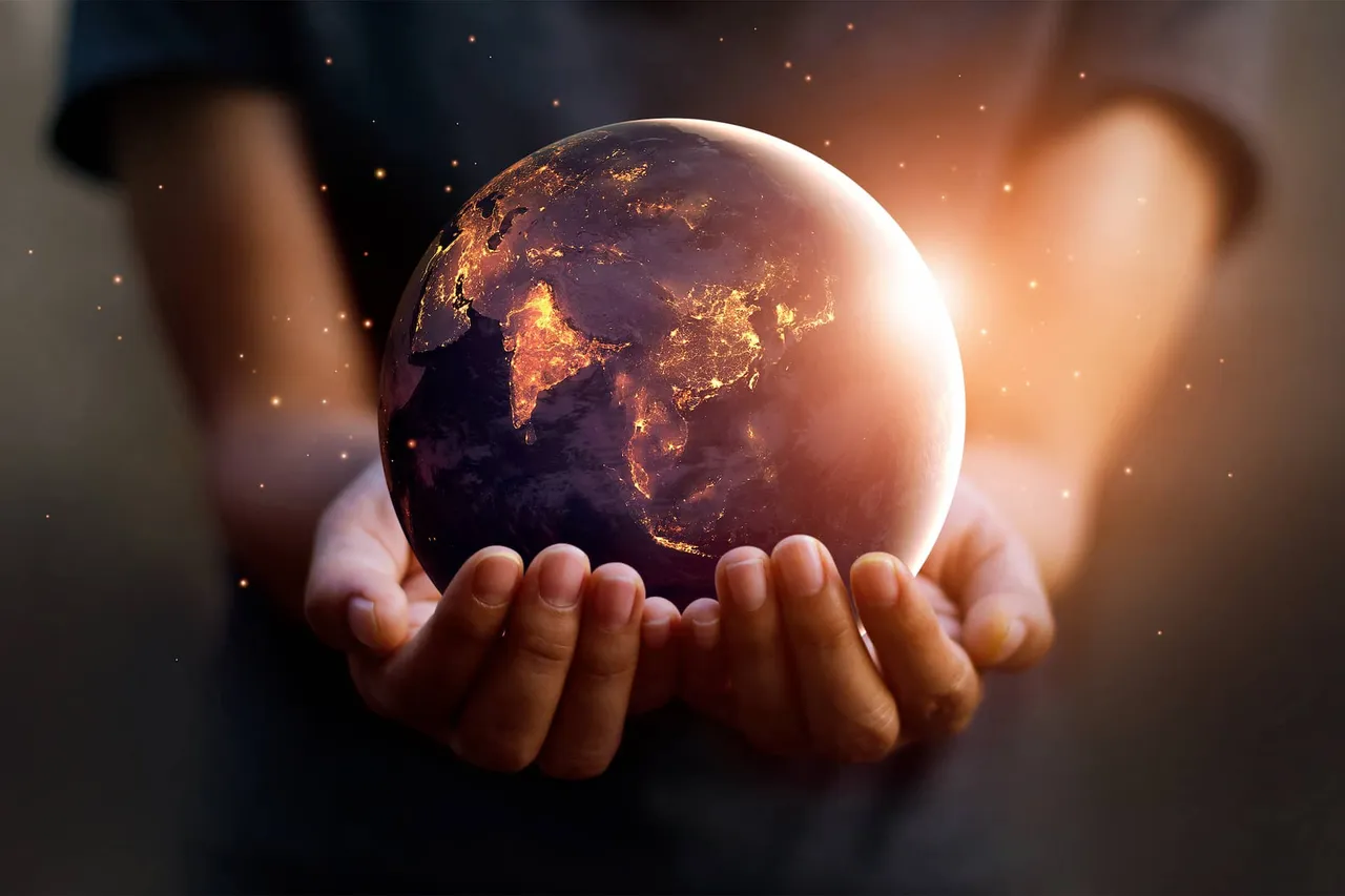 Hands holding a globe, symbolising Cofaktory's international reach in financial compliance training
